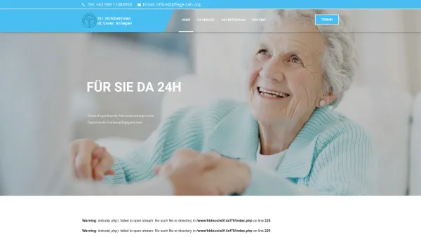 Website Screenshot: Verein für Pflegeservice & Personenbetreuung - Pflege-24h.org - Date: 2023-06-26 10:25:59