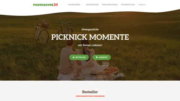 Website Screenshot: Picknickkorb24 - Picknickkorb âœ© Die besten Modelle für 2023 günstig kaufen âœ© - Date: 2023-06-26 10:25:59