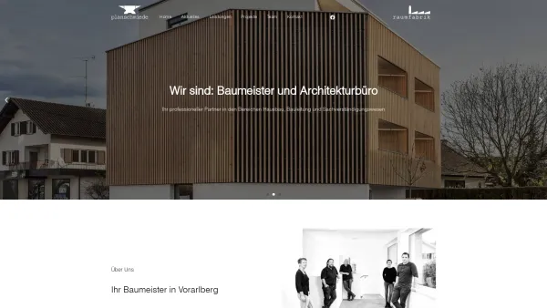 Website Screenshot: planschmiede.at - Baumeister und Architekturbüro in Vorarlberg - planschmiede gmbh - Date: 2023-06-22 15:00:02