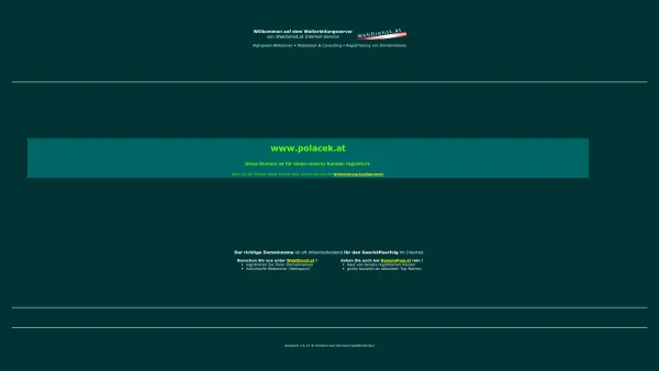Website Screenshot: Robert Polacek - Willkommen bei polacek.at - Date: 2023-06-22 12:13:05