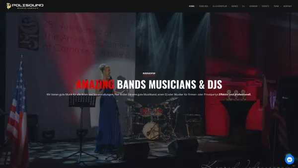 Website Screenshot: Polisound - Music Agency Booking Künstler - Musik impressariat Polisound - Date: 2023-06-22 12:13:05