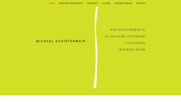 Website Screenshot: Psychotherapeut Michael Schiefermair - Date: 2023-06-22 12:13:05