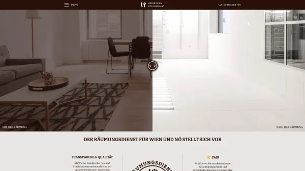 Website Screenshot: Räumungsdienst für Wien und NÖ - Entrümpelung, Räumung & Umzug in Wien – Räumungsdienst für Wien & NÖ - Date: 2023-06-15 16:02:34
