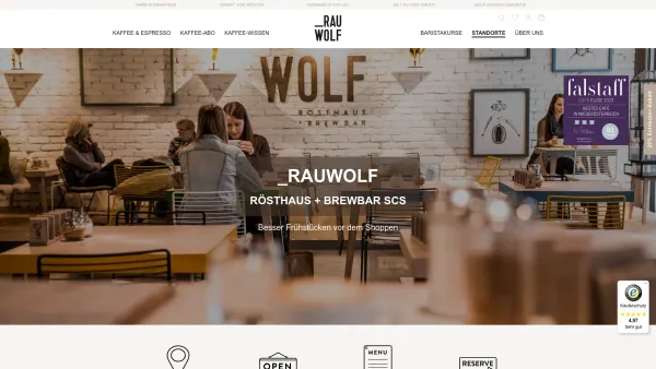 Website Screenshot: RAUWOLF Rösthaus + Brewbar - Frühstücken in der SCS / in Wien-Mödling bei RAUWOLF - Date: 2023-06-15 16:02:34