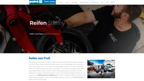 Website Screenshot: Reifen Steffny GmbH - Reifen Steffny: Reifenservice und Reifenhandel Salzburg - Date: 2023-06-14 10:46:35