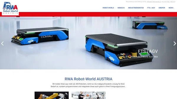 Website Screenshot: RWA Robot-World AUSTRIA - Startseite - Robot-World Austria - Date: 2023-06-26 10:25:59