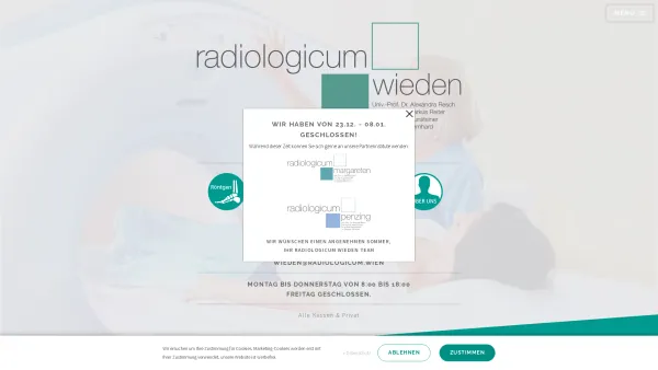 Website Screenshot: Röntgen Wieden - Ihre Radiologie in 1040 Wien - Radiologicum Wieden - Date: 2023-06-22 12:13:05