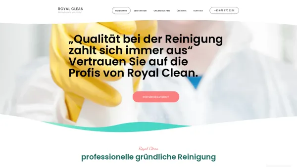 Website Screenshot: Royal Clean - Reinigung - Royal Clean - Date: 2023-06-26 10:25:59