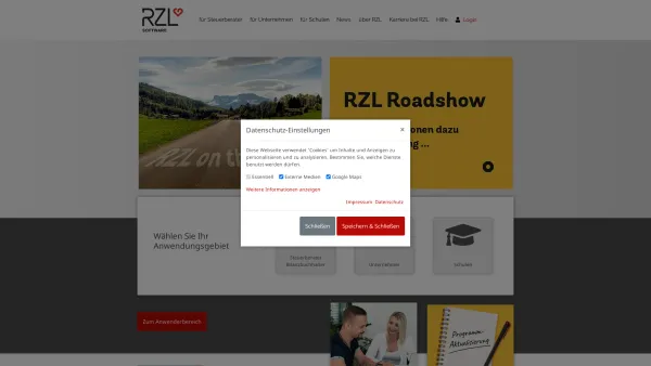 Website Screenshot: RZL Software GmbH - RZL Software-Lösungen fürs Rechnungswesen - RZL Software GmbH - Date: 2023-06-22 12:13:05