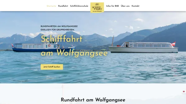 Website Screenshot: Schiifahrt am Wolfgangsee GmbH - Startseite | Schifffahrt am Wolfgangsee St.Gilgen St.Wolfgang - Date: 2023-06-22 12:13:05