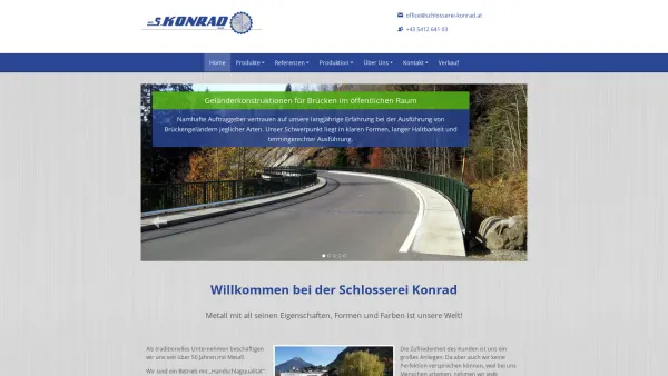 Website Screenshot: Ing. S. Konrad GmbH - Die Schlosserei Konrad stellt sich vor - Date: 2023-06-14 10:38:33