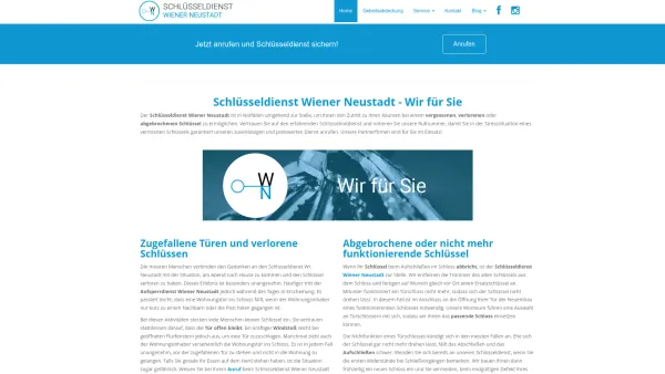 Website Screenshot: Schlüsseldienst Wiener Neustadt - ? Schlüsseldienst Wiener Neustadt | 24h Notruf | 02622 376 30 - Date: 2023-06-15 16:02:34