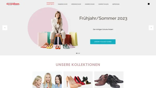 Website Screenshot: Schuhhaus Schwaiger - schwaiger-schuhe.at – Die richtigen Schuhe finden - Date: 2023-06-22 12:13:05
