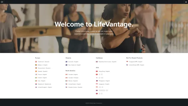 Website Screenshot: LifeVantage Schwechat - Welcome - LifeVantage International (en) - Date: 2023-06-26 10:26:02