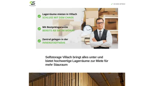 Website Screenshot: Self Storage Villach - Lagerraum in Villach günstig mieten ? Selfstorage Villach - Date: 2023-06-15 16:02:34