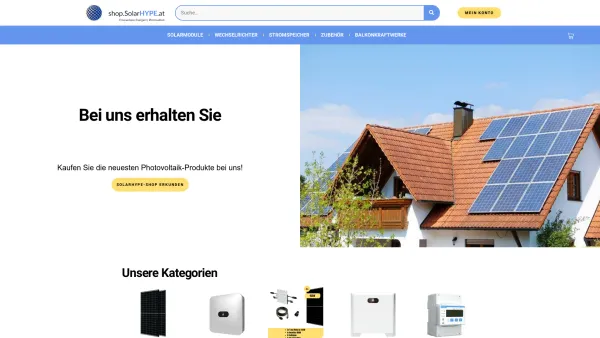 Website Screenshot: SolarHype GmbH - Home - SolarHype-Shop - Date: 2023-06-26 10:26:02