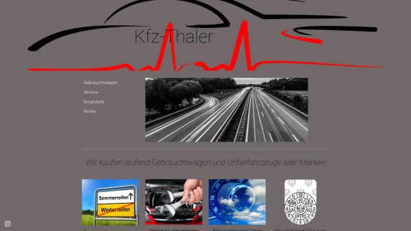Website Screenshot: KFZ Thaler - Startseite - Date: 2023-06-14 16:40:52