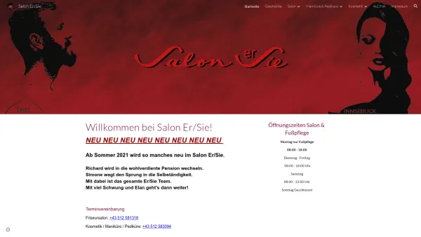 Website Screenshot: Salon Er/Sie Richard Eisner - Salon Er/Sie - Date: 2023-06-26 10:26:02