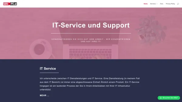 Website Screenshot: SOS-PC e.U. IT-Dienstleistungen, Computerhilfe, Websitebetreuung - SOS-PC e.U. | IT Dienstleistungen | IT Service | Web and Wordpress - Date: 2023-06-22 15:02:29
