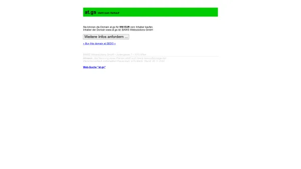 Website Screenshot: Spass am abnehmen - ▷ at.gs - Domain steht zum Verkauf zur Verfügung - Date: 2023-06-22 15:02:29
