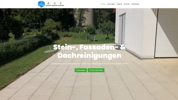 Website Screenshot: RSE Marcel Nilüfer - Profi Steinreinigung, Fassadenreinigung & Dachreinigung - Date: 2023-06-26 10:26:02