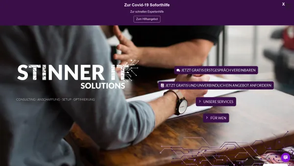 Website Screenshot: Stinner IT-Solutions - CONSULTING · ANSCHAFFUNG · SETUP · OPTIMIERUNG | Stinner IT Solutions - Date: 2023-06-26 10:26:02