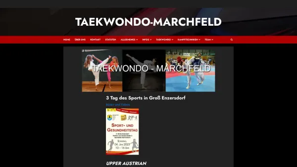Website Screenshot: Taekwondo Marchfeld - Taekwondo-Marchfeld - Date: 2023-06-22 15:02:29