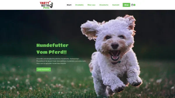 Website Screenshot: Tasty Retro Pets - Allergiker Hundefutter Wien kaufen | Tasty Retro - Shop & Delivery - Date: 2023-06-14 16:40:52