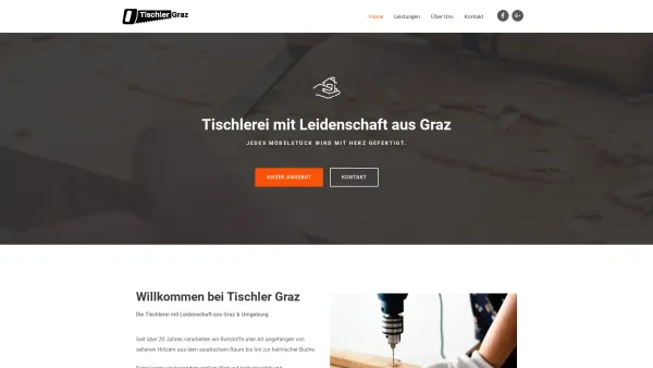 Website Screenshot: Tischler Graz - Tischler & Tischlermeister mit Leidenschaft in Graz & Umgebung - Date: 2023-06-26 10:26:02
