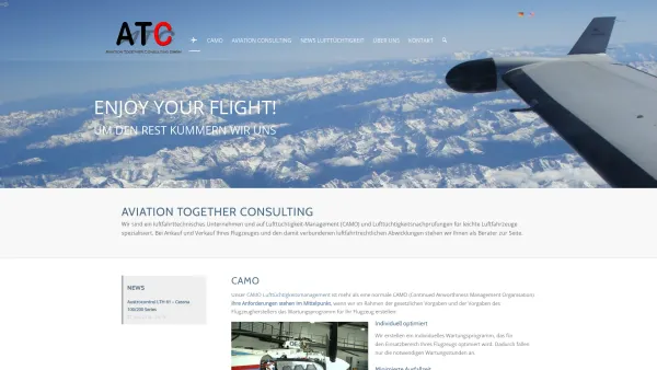 Website Screenshot: CAMO / Österreich Aviation Together Consulting - CAMO Lufttüchtigkeit-Management / Österreich - Aviation Together - Date: 2023-06-22 15:02:29
