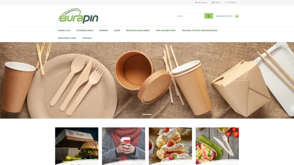 Website Screenshot: Burapin k.f.t. - Einwegbecher und To-go-Verpackungen Webshop - Date: 2023-06-22 15:02:29