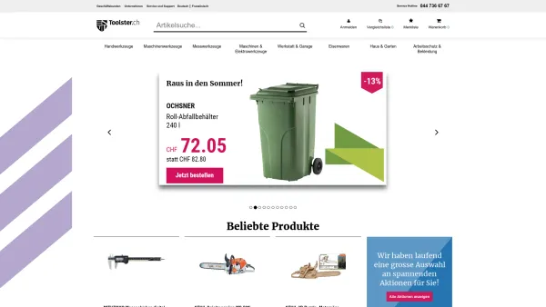 Website Screenshot: Brütsch/Rüegger Werkzeuge AG Akku Bohrschrauber - toolster.ch Werkzeuge in Profi-Qualität online bestellen - toolster.ch - Date: 2023-06-26 10:26:02