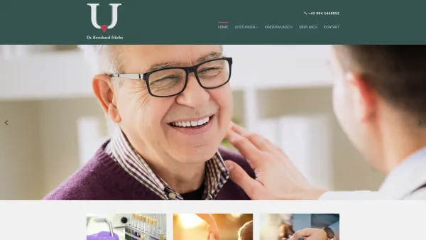Website Screenshot: Dr. Bernhard Hürbe, Facharzt für Urologie - Urologie Praxis in Melk bei St. Pölten | Dr. Bernhard Hürbe - Date: 2023-06-15 16:02:34