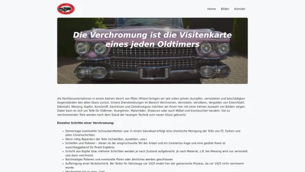 Website Screenshot: Verchromen Oldtimer - Verchromen Oldtimer Youngtimer Motorräder Möbel - Date: 2023-06-15 16:02:34