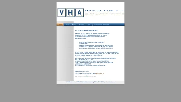 Website Screenshot: VHA Mödlhammer e.U. - Home - VHA Mödlhammer e.U. - Date: 2023-06-22 15:02:29