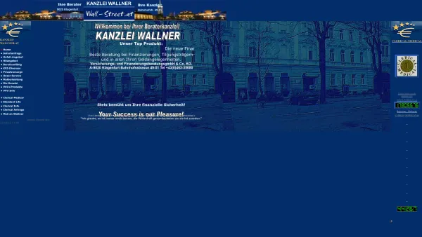 Website Screenshot: Michael Kanzlei Wallner Beratung Versicherung Kapitalanlage Tilgungsträger Sicherheit Altersvorsorge Renten - Date: 2023-06-22 12:13:05