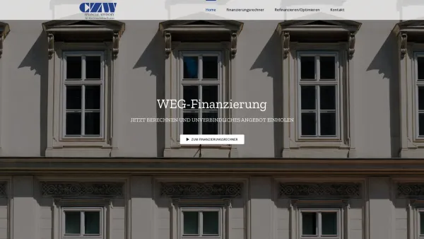 Website Screenshot: Zambrana Weymann GmbH - WEG-Finanzierung | CZW GmbH - Date: 2023-06-14 10:46:36