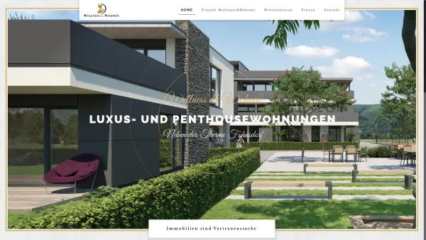 Website Screenshot: Wellness & Wohnen in Österreich Immobilienvertrieb - Wellness – Wohnen – Luxus- und Penthousewohnungen Fohnsdorf - Date: 2023-06-22 12:13:05
