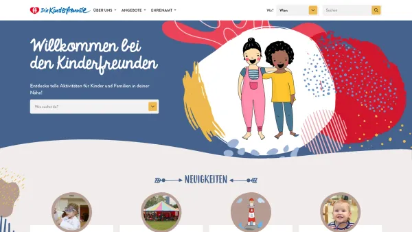 Website Screenshot: Kindertageszentrum d Wiener Kinderfreunde Betriebskindergarten d redirect - Willkommen bei den Kinderfreunden - Kinderfreunde - Date: 2023-06-14 10:46:56