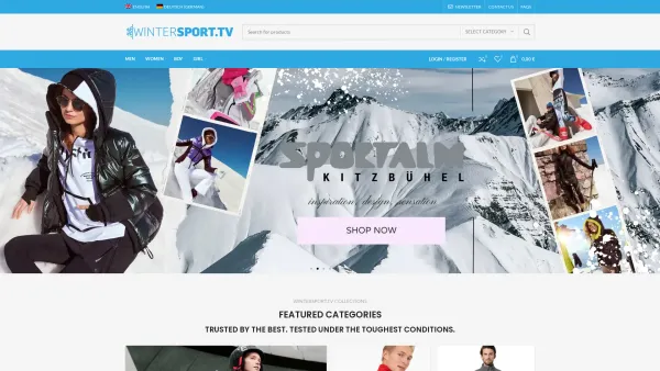 Website Screenshot: WinterSport.tv / SPORT Huber E.u - Wintersport.tv | Ski Fashion & Racing Shop | Worldwide Delivery - Date: 2023-06-14 10:46:36