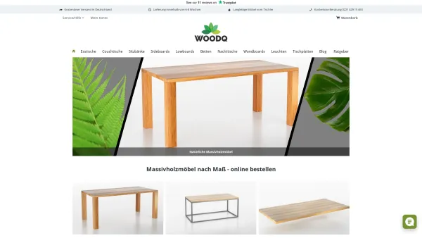 Website Screenshot: Woodq UG haftungsbeschränkt - Massivholzmöbel nach Maß - Nachhaltig vom Tischler | Woodq - Date: 2023-06-26 10:26:05