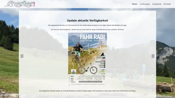 Website Screenshot: Christian 2radschertler Dornbirn Ihr Bike-Profi - 2rad Schertler - Date: 2023-06-22 12:13:05