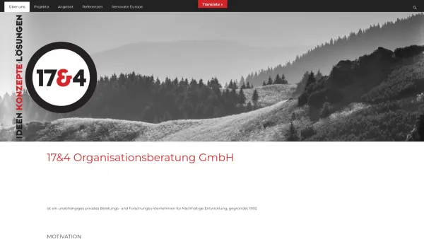 Website Screenshot: 17&4 Organisationsberatung G.m.b.H. - 17&4 – Ideen. Konzepte. Lösungen - Date: 2023-06-22 12:13:06