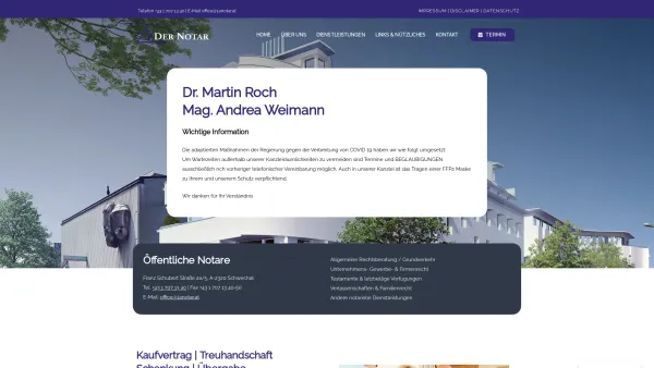 Website Screenshot: Mezriczky Roch - 1a Notar Schwechat – Ihr Notariat in Schwechat - Date: 2023-06-22 12:13:06