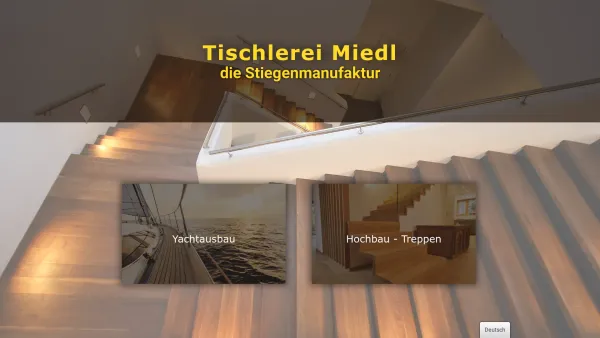 Website Screenshot: Michael Miedl Treppenbau - 1astiege - Date: 2023-06-14 10:46:56