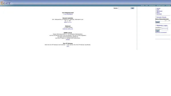 Website Screenshot: 1GATE-Community - 1GATE - Internet-Gemeinschaft - Date: 2023-06-14 10:46:56
