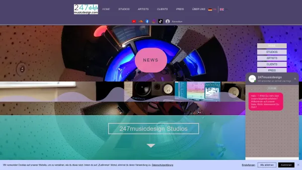 Website Screenshot: 247 music.design - HOME | Meinewebsite - Date: 2023-06-22 15:00:02