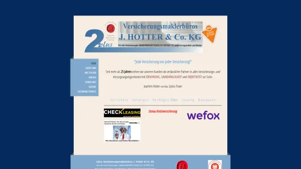 Website Screenshot: 2 p l u s - Versicherungsbüros J. HOTTER & Co. KEG - MAKLER & BERATER - Versicherungsmaklerbüro - 2plus - Date: 2023-06-22 15:00:02