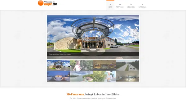 Website Screenshot: Webdesign Kügerl - 3D Panorama Webdesign Kuegerl - Date: 2023-06-22 15:00:02