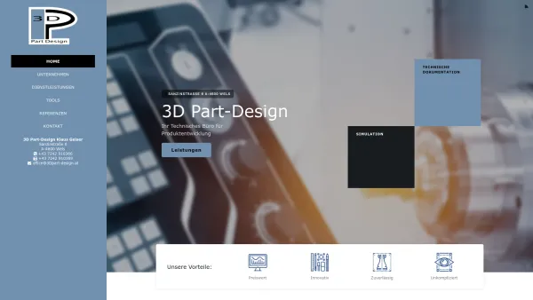 Website Screenshot: 3D Part-Design Klaus Geiser - 3D Part-Design Klaus Geiser - Wels - Date: 2023-06-14 10:38:36